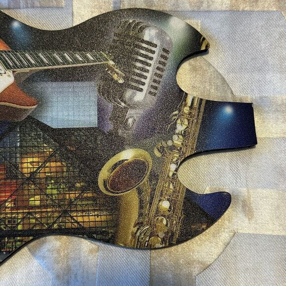 Rock & Roll Hall Of Fame Guitar Shaped Mouse Pad Music Collector Computer Acces. - Picture 4 of 9